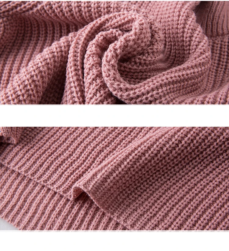 The new European and American large size women's burst section sweater collar solid color speaker sleeve bottoming shirt (18)