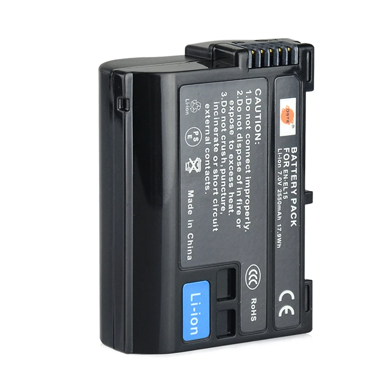 Kaufen DSTE EN EL15 en el15 en el15 Li Ion Kamera Akku für Nikon D500 D7100 D800 D800E D600 D610 D810 D7200 V1 D780 d850 Z6 Z7