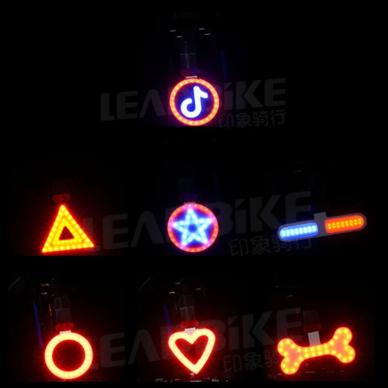 LEADBIKE креативный задний фонарь для велосипеда многорежимный светодиодный