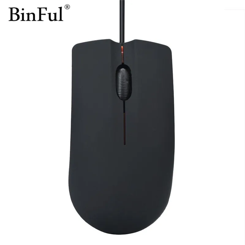 BinFul Mini USB 3D Wired Mouse Optical 1000 DPI Gaming Mice For Laptop Notebook PC Desktop Computer Macbook Ultra Thin | Компьютеры и