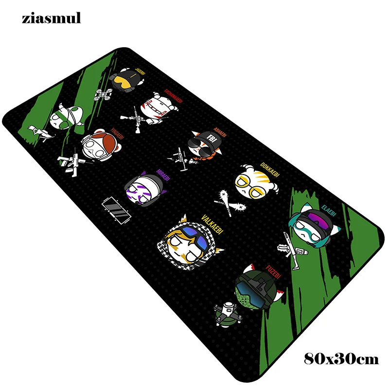  Rainbow Six Siege pad mouse new computer gamer mouse pad 800x300x2mm padmouse Q mousepad ergonomic 