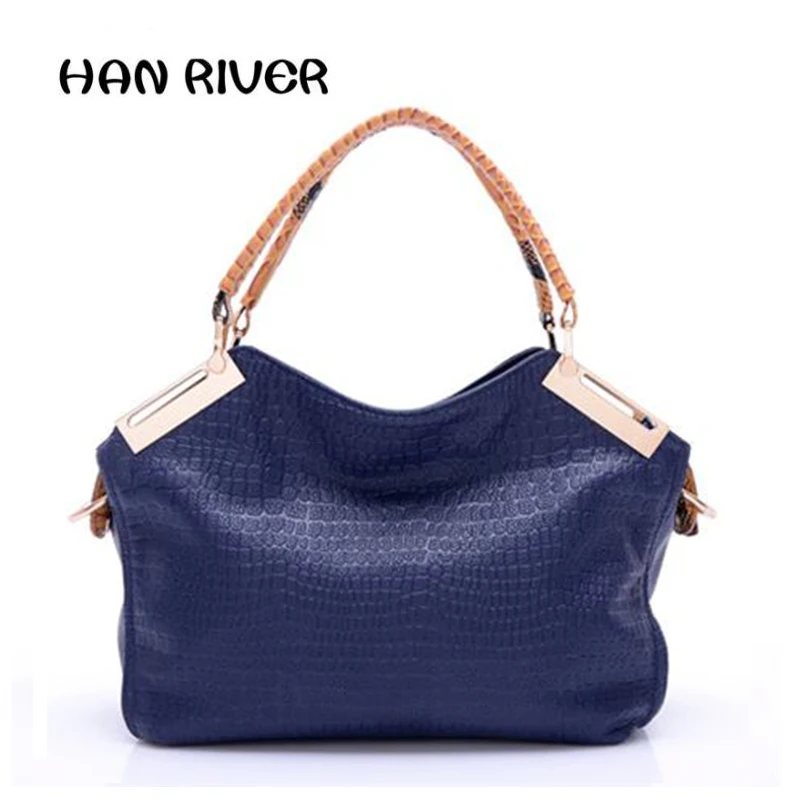 

2017 the new fashion Fashion and simplicity the wind crocodile grain single shoulder worn handbag Portable spot female bag#346