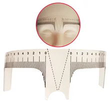 Microblading линейка для бровей суппорт Prictice для татуировки начинающих трафареты для бровей Перманентный макияж