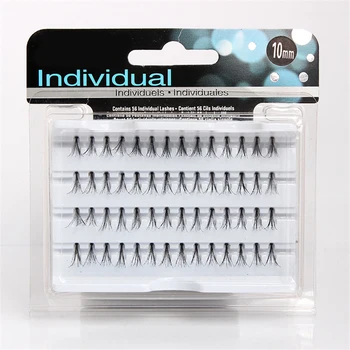56PCS 10P/Cluster Individual False Eyelash Natural Volume Eyelash Extensions Individual Cluster Lashes Makeup Tools cluster