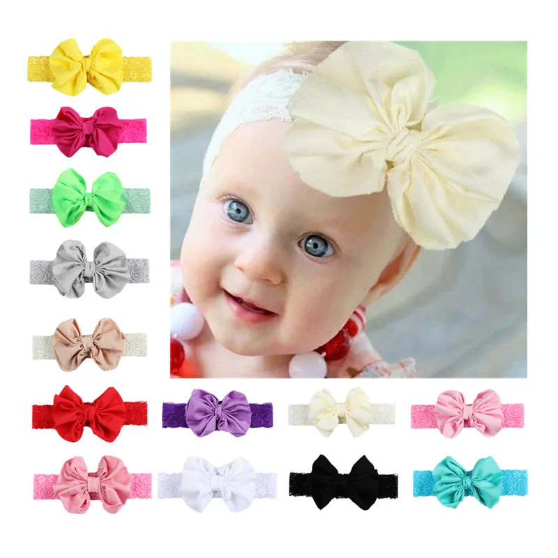 

Newborn Bowknot Baby Headband Elastic Kids Girl Hairband Girl Newborn Headbands Baby Girl Hair Accessories Haarband