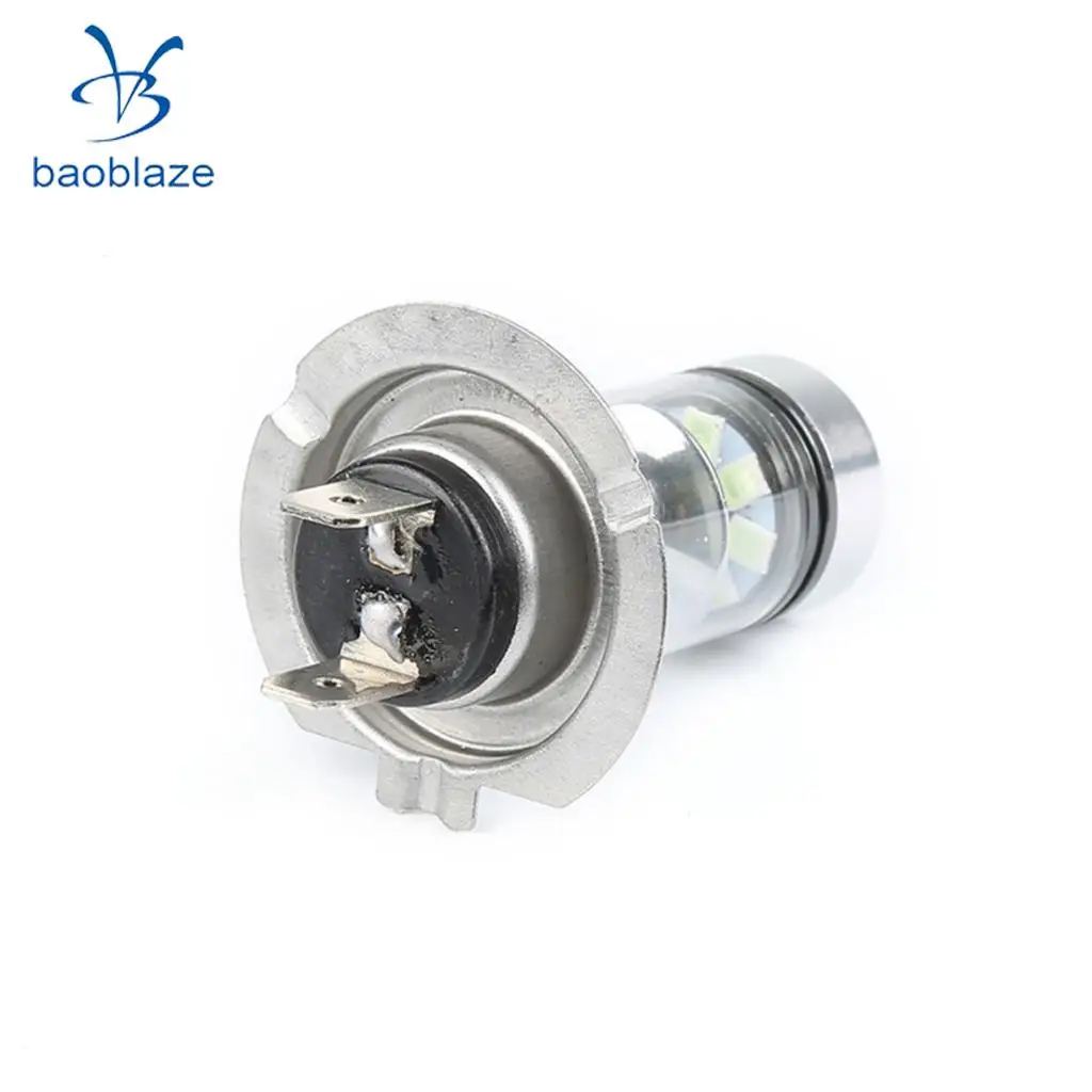 2pcs H7 100W 10000K 1100LM Blue LED Car Fog Lights Daytime Driving Lamp