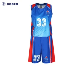 BK037 Rodeo сублимационная Мужская, женская, детская сухая баскетбольная форма индивидуальный дизайн полный размер OEM логотипы, именные номера