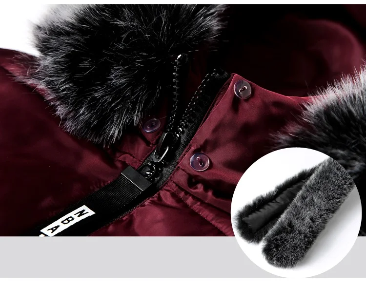 Parka Women Winter Coats Long Cotton Casual Fur Hooded Jackets Ladies Warm Winter Parkas Female Overcoat Women Coat MLD1268 -