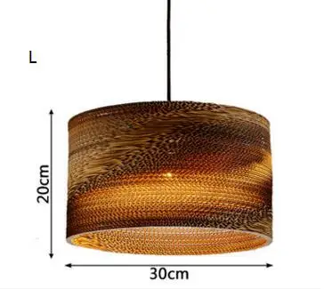 Личность бумажный кулон соты огни картон персонализированные гостиная ресторан кафе магазин одежды подвесные светильники - Цвет корпуса: L