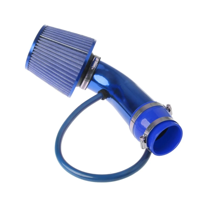 Vehicle Air Intake Chrome Open Top Cone Air Filter Breather 3