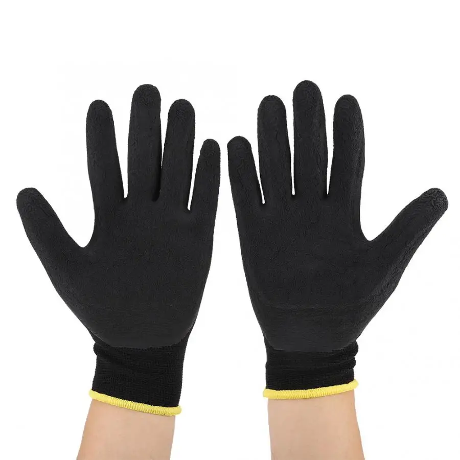 1 пара Нескользящие износостойкие дышащие рабочие садовые перчатки рабочие перчатки 23 см/25 см M/L инструмент