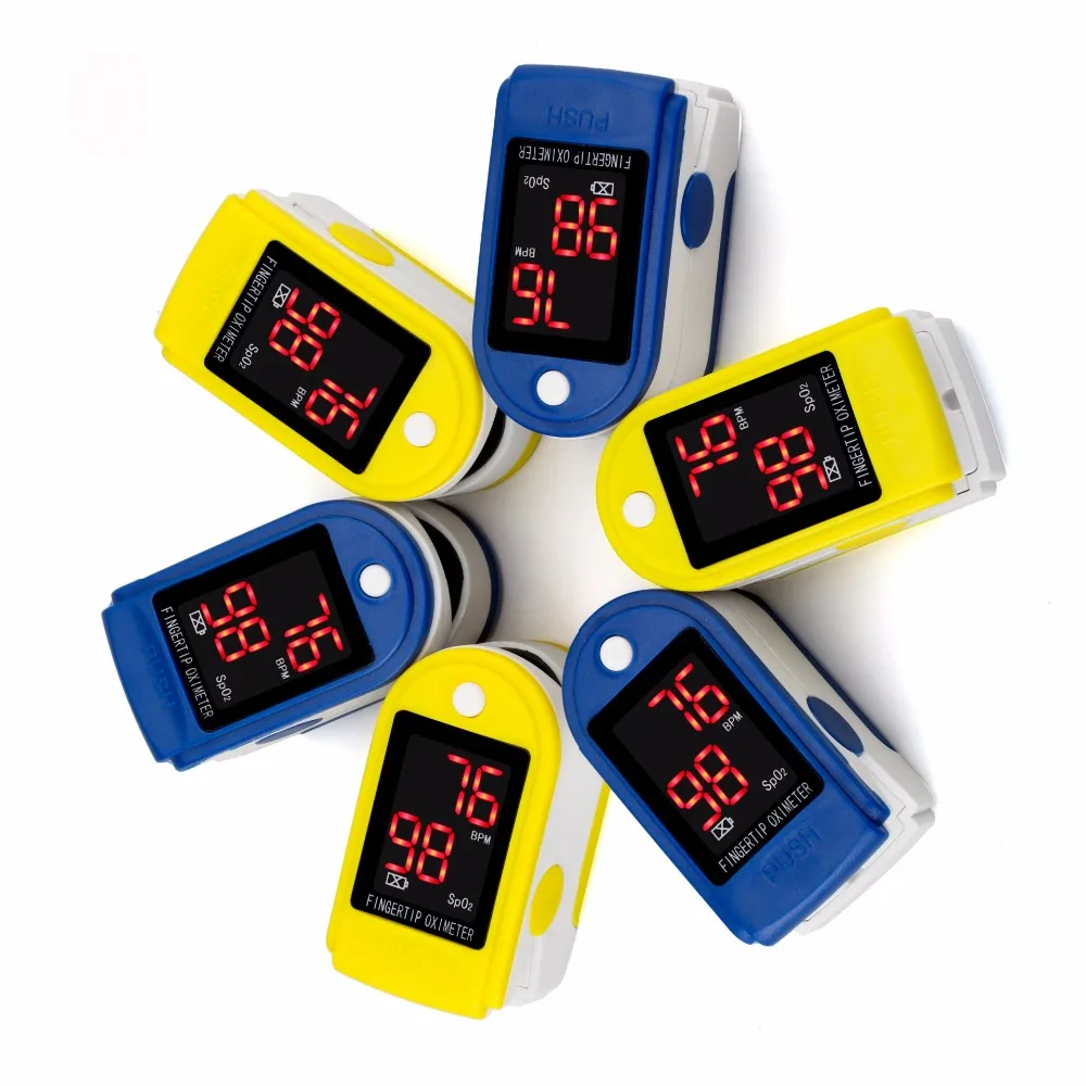 

Led Finger Pulse Oximeter With Case Medical Household Digital Fingertip Pulse Oximeter Blood Oxygen Saturation Meter Monitor