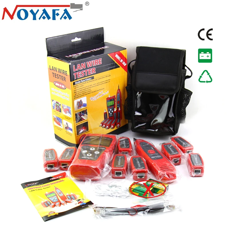 

NOYAFA NF-388 RJ45 Ethernet Network Cable Tester Coaxial BNC USB Metal Line Finder RJ11 Telephone Wire Tracker Original Package
