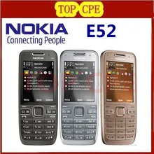 Original E52 Nokia Mobile Phone Bluetooth WIFI GPS 3G Cell Phone Russian Keyboard in Stock Refurbished