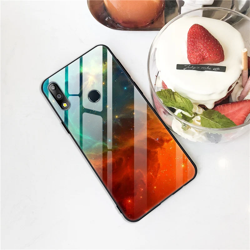 Закаленного стекла Чехол для Asus ZenFone Max Pro M2 ZB631KL чехол Жесткий ПК цветной чехол для Asus Zenfone ZB631KL чехол-бампер для телефона