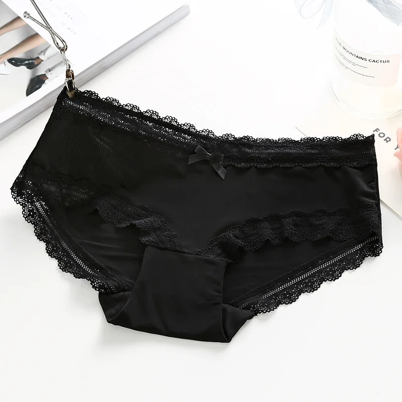 py7g black Womens Panties