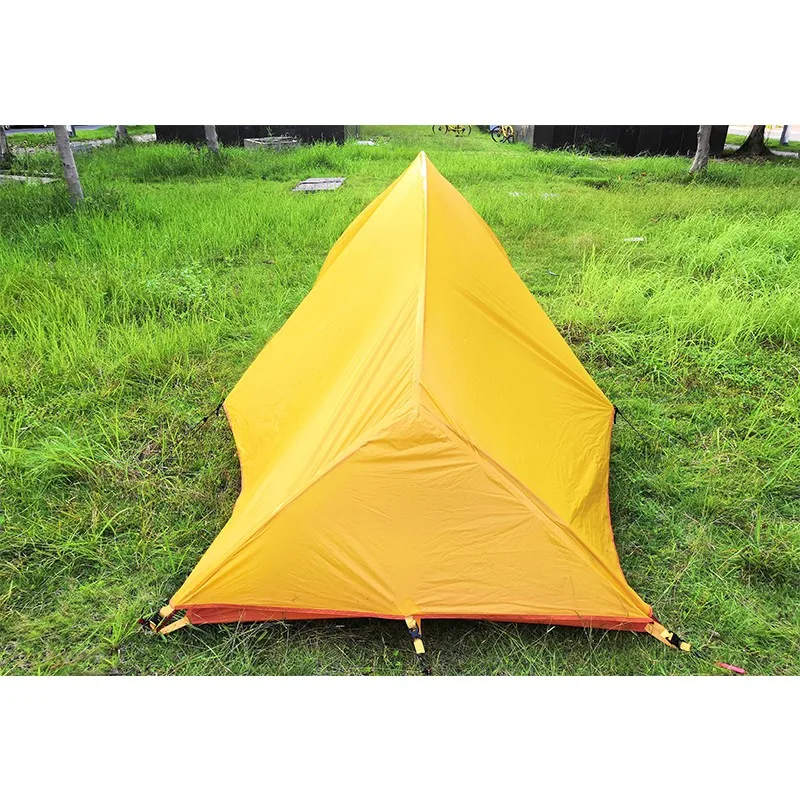 1.35KG  Silicone Coated Waterproof 20D Nylon And Carbon Fiber Pole Double-layer Two-person Ultralight UL  Camping Tent
