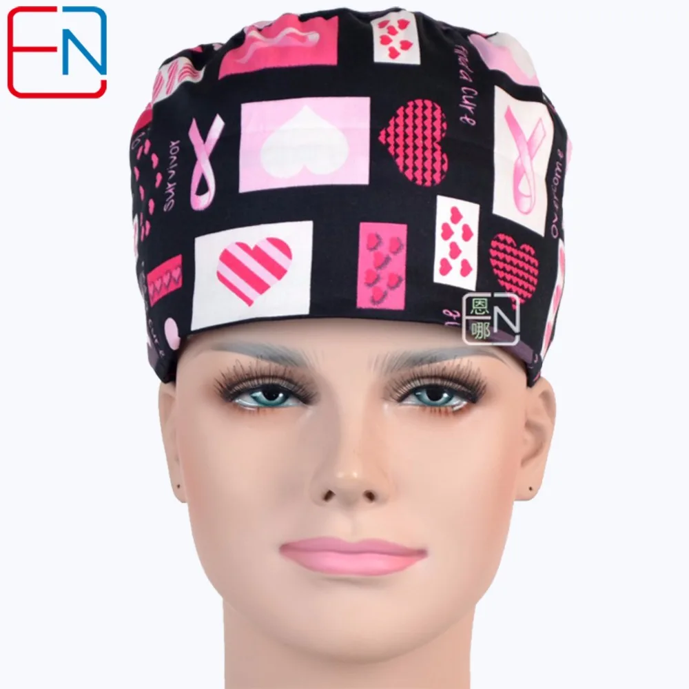 NEW hennar brand long hair surgical cap doctors and nurses 100 cotton