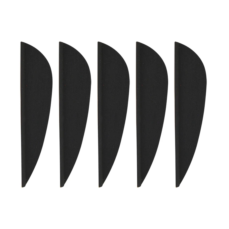 50pcs 1.75inch Archery Rubber Feather For DIY Arrow Shaft Drop-shaped Feathers Outdoor Shooting Sports Archery Accessories