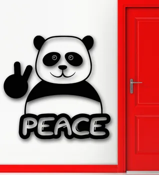 

Wall Sticker Vinyl Decal Funny Panda Animal Peace Cool Decor