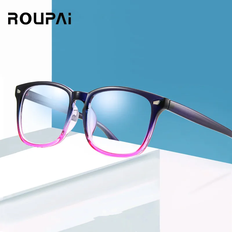 

ROUPAI anti blue light glasses computer gaming glasses men women blocker blocking glasses ray Goggles night vision glasses retro