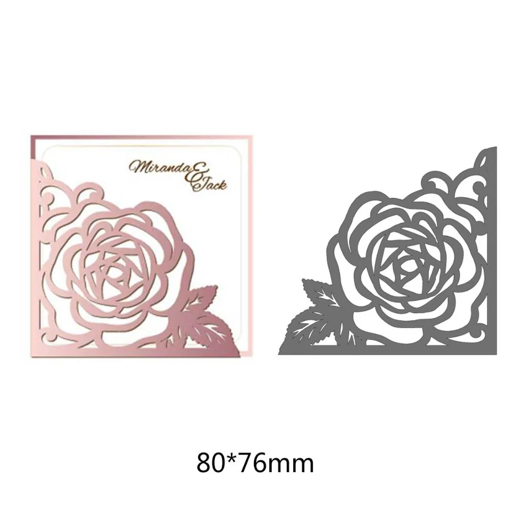 

Rose Flower Creating Scrapbook Greeting Cards Cutting Dies Lacework hollow frame metal stencil stencil frame embossing pattern