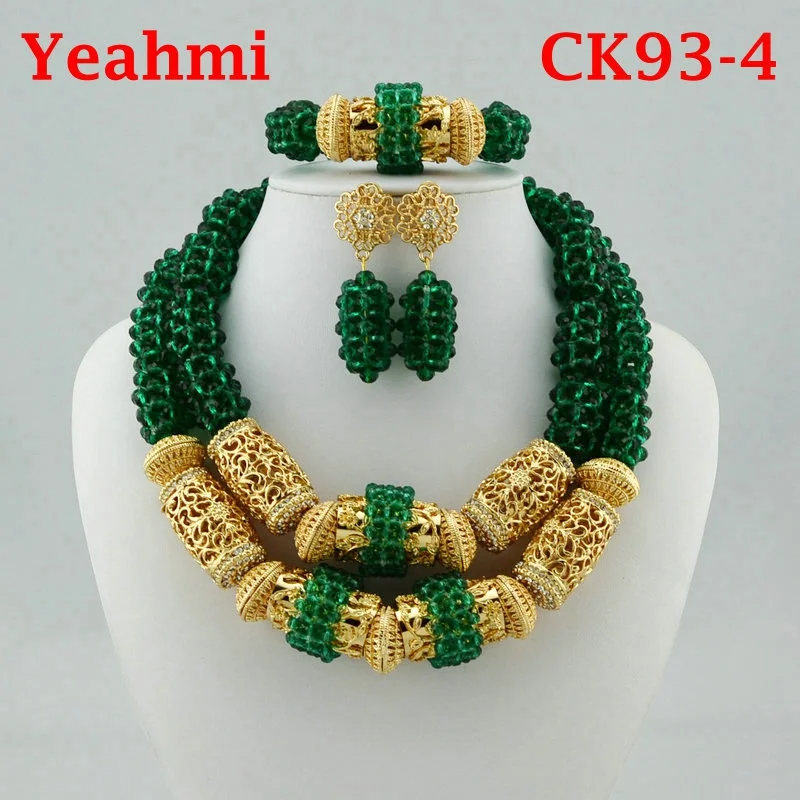 Hot New Bridal Jewelry Sets Red Nigerian Wedding African Beads Jewelry Set Crystal Fashion Gift Necklace Free Shipping CK93-3 Hot New Bridal Jewelry Sets Red Nigerian Wedding African Beads Jewelry Set Crystal Fashion Gift Necklace Free Shipping CK93-3