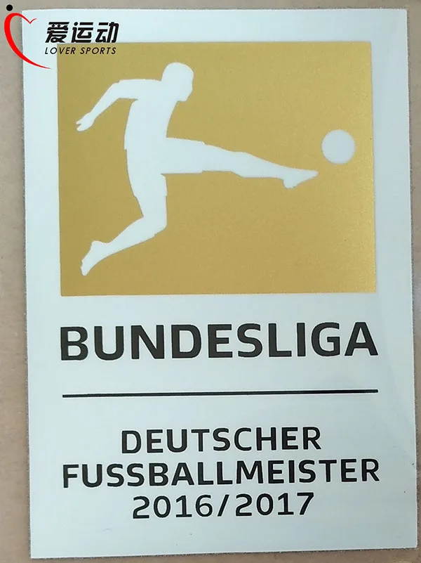 17/18 BUNDESLIGA Чемпион патч+ спонсор BUNDESLIGA- Чемпион патч DEUTSCHER fussballimeister /+ левый патч - Цвет: champion patch