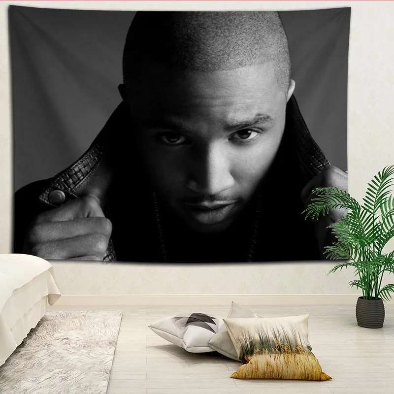 Пользовательские Trey Songz Печатный креативный гобелен гостиная спальня фон