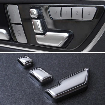 

Car Styling Seat Adjust Button Cover Sitcker For Mercedes Benz A B C E Class W204 W212 GLA X156 Cla C117 GLE W166 ML GL GLS X166