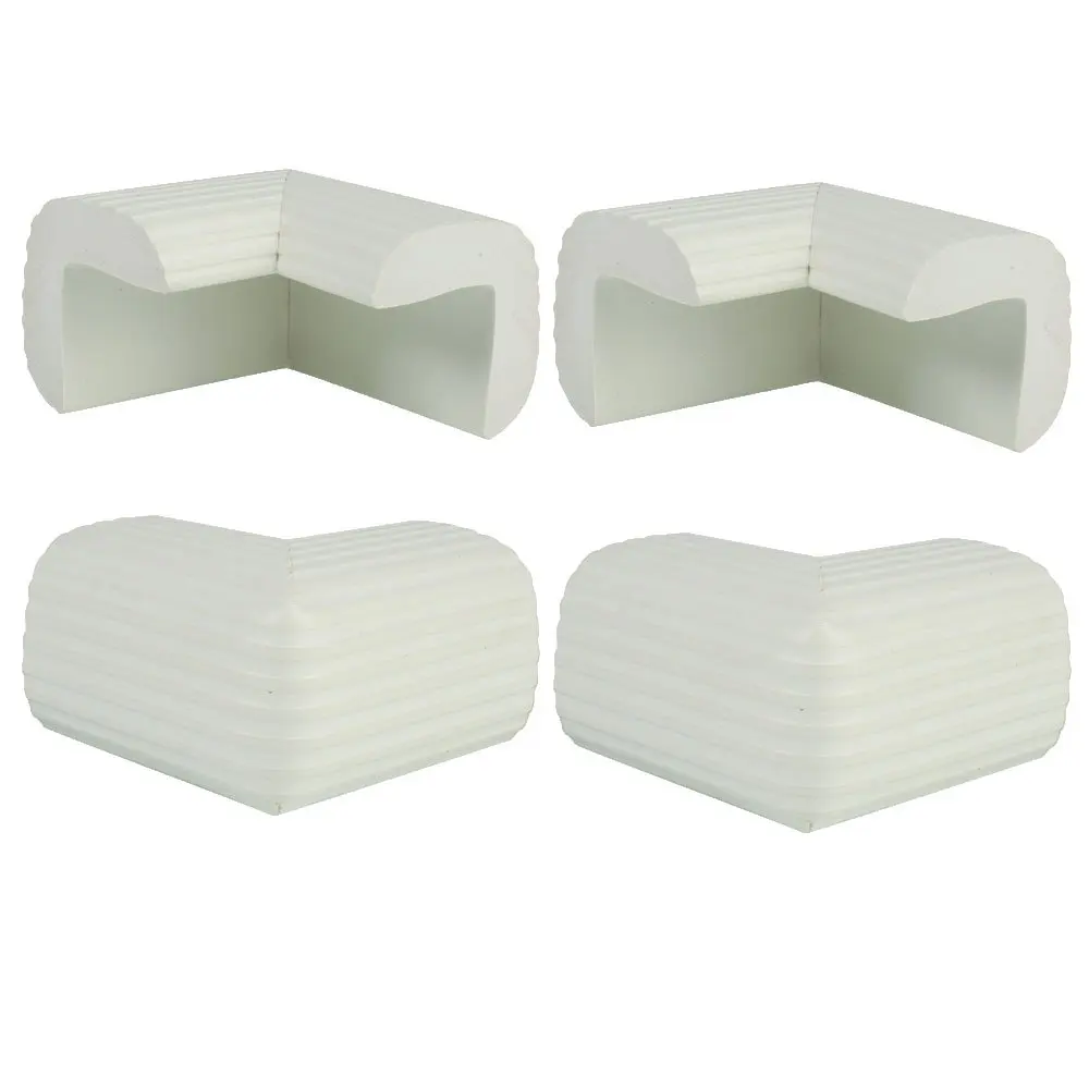 Image 4 Pack Baby Child Infant Kids Safety Safe Table Desk Corner Bumps Cushion Guards Protector White