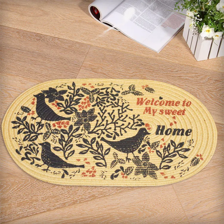 Новая мода, Овальный коврик для спальни, гостиной, ванной комнаты, кухни, Нескользящие коврики, коврик для туалета, YHH004