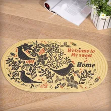 Новая мода, Овальный коврик для спальни, гостиной, ванной комнаты, кухни, Нескользящие коврики, коврик для туалета, YHH004