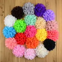 20C ホット販売新女 100 ピース/ロット 3.94 インチ子供シフォン火災燃焼リムローズフラットバック帽子アクセサリー MH71