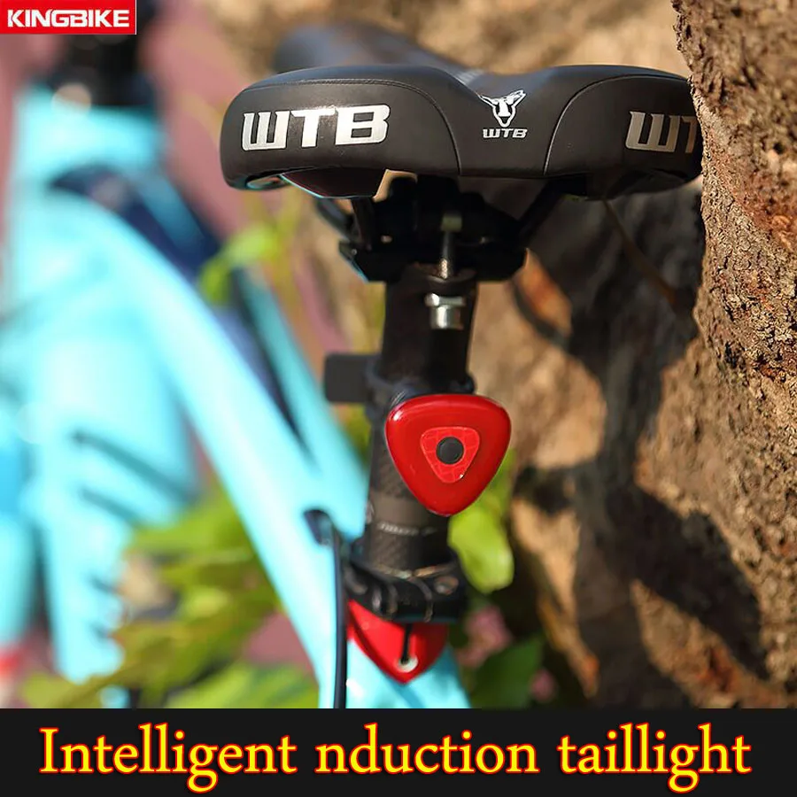 Discount Basecamp Bike Smart Light IPX6 Waterproof Cob Led Light montion Sensing Brake Induction Automatic Switch Bicycle Rear Light 5