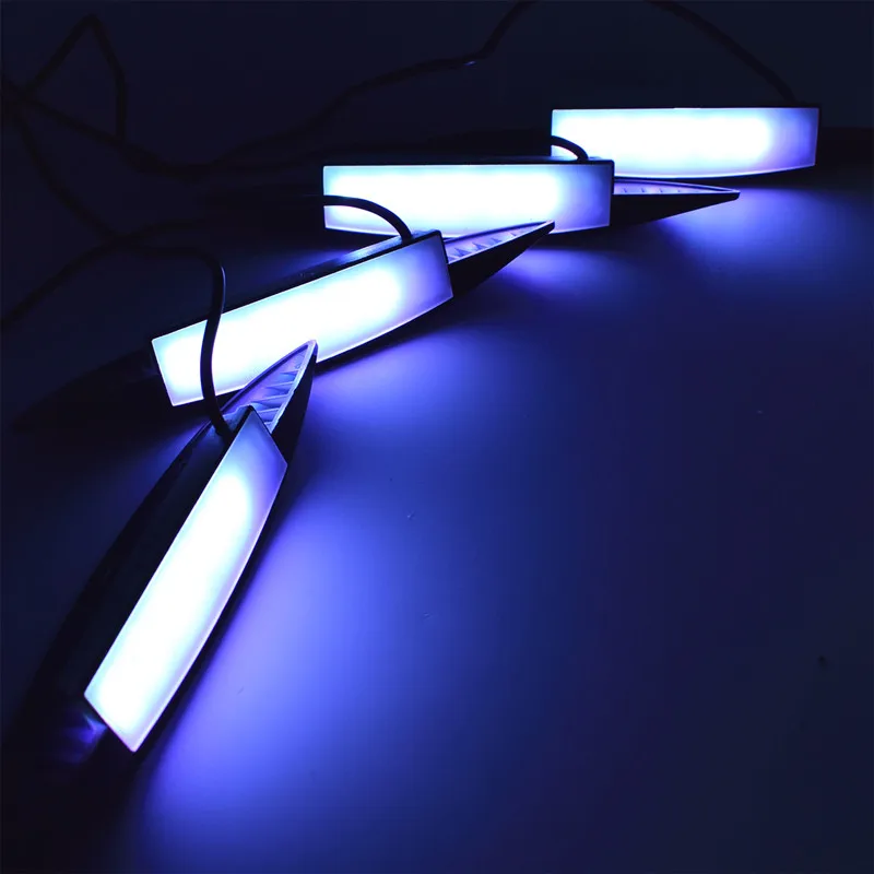 4PCS 8W Car Wheel Lights Tire Light Eyebrow Shape Decorative Lights Lamp Kit RGB Car Wheel Eyebrow Lamp With RF Remote.17