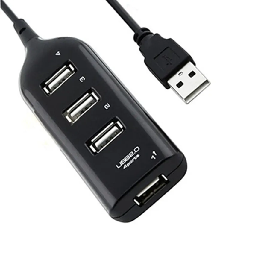 

High Speed USB 2.0 HUB 4 Ports Splitter Adapter HUB Charger For PC Laptop Computer Notebook USB Plug Only Supports Single Use