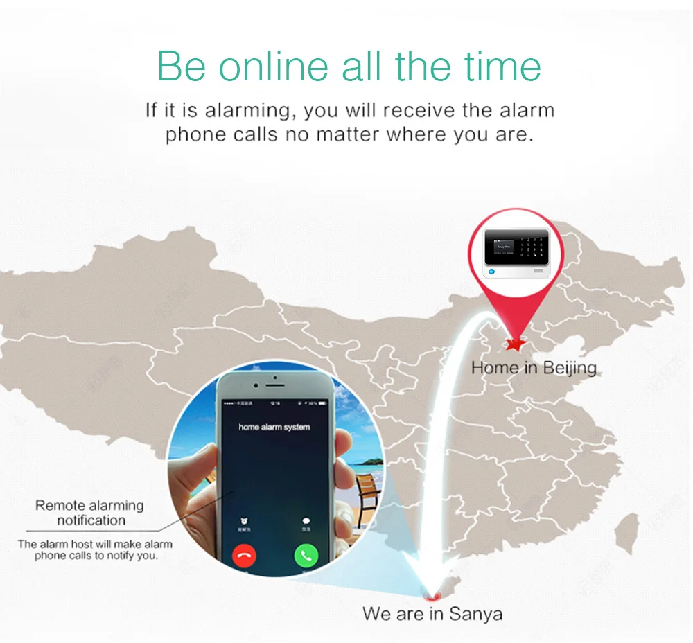 G90B 2,4G WiFi SIM GSM GPRS смс, беспроводной домашней охранной сигнализации системы IOS Android приложение дистанционное управление проводной детектор сенсор