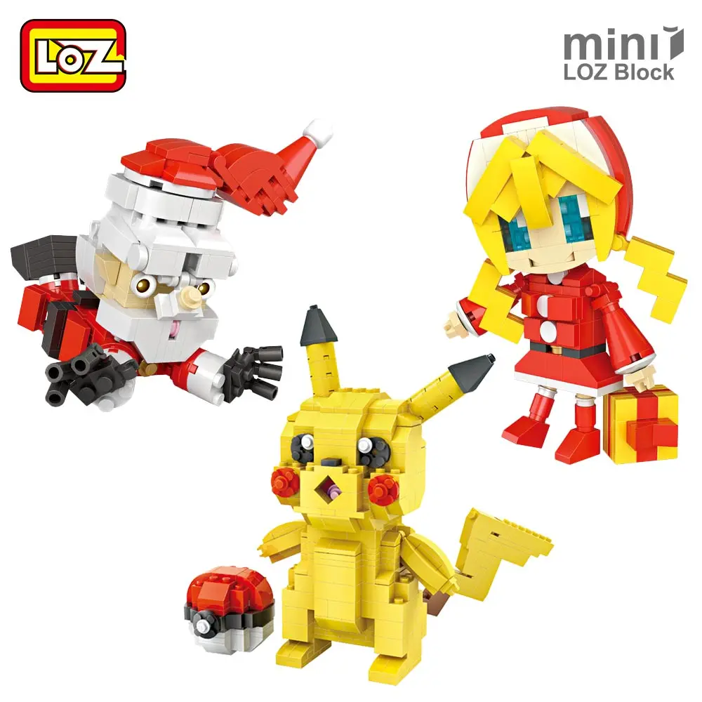 

LOZ Mini Blocks Santa Pirate Ship Building Blocks Action Figure Anime Chibi Figurine Mini Bricks Educational Toys for Children