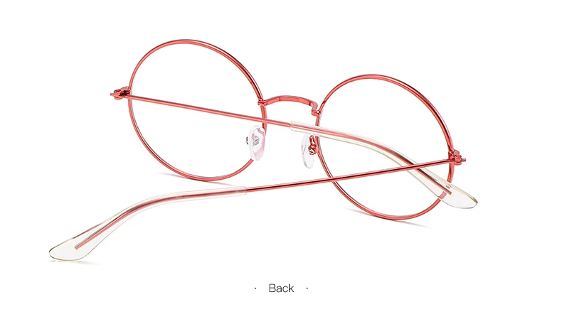 Новые очки металлические круглые плоские зеркальные Мужские и женские очки Оптические Ретро Оправа очков свежий студенческий
