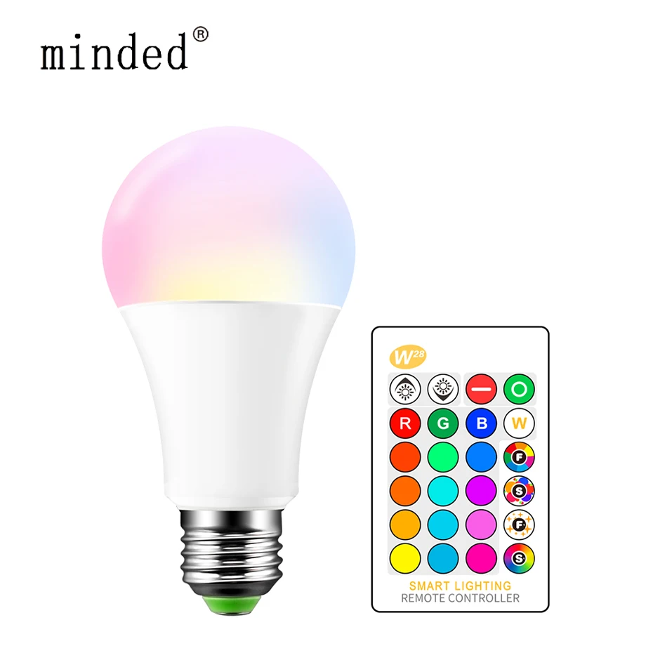

10W 15W E27 LED RGB Bulb Lamp AC85-265V LED Bulb High Brightness Dimmable Spot Light Home Decoration LED Lighting Lamp+IR Remot