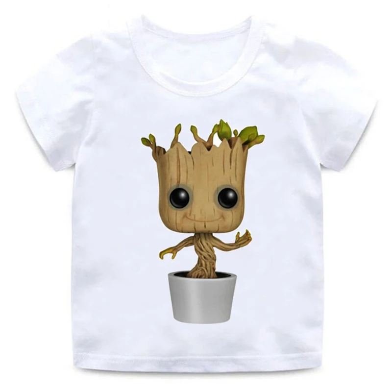 

New Short Sleeve Boy and Girl T-Shirt with Galaxy Guardian Children's Image Funny Printed Cotton T-Shirt Children's Casual Kids