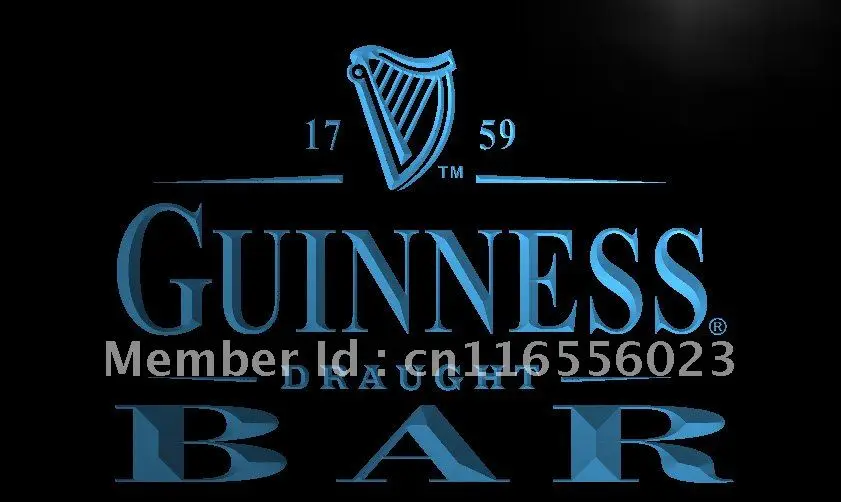 LA090- Guinness светодиодная неосветодиодный световая вывеска для украшения дома | Дом