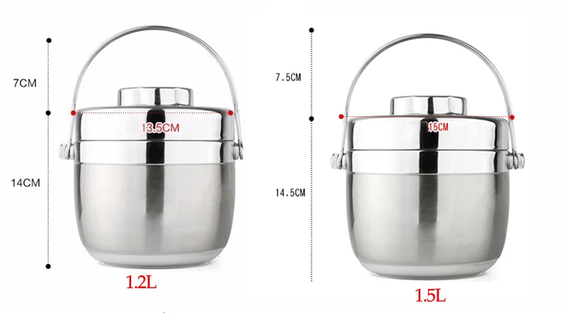 Double Layer Stainless Steel Bento Box Kids Portable Japanese Thermal Lunch Boxs Travel School Food Container Lunchbox Whit Bag 16