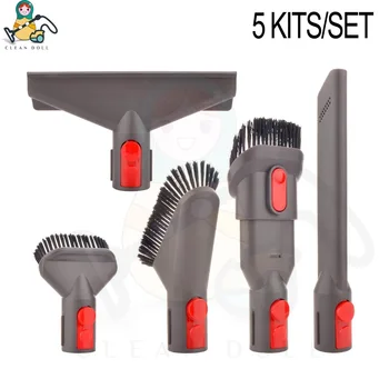 

5-PCS attachment kit brush tool for Dyson V7 V8 V10 for dyson vacuum cleaner Mattress Tool Crevice tool Nozzle Dyson parts