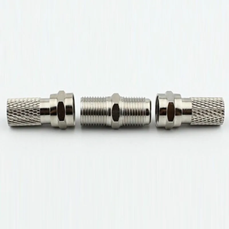 Cable TV Connector Extension 2pcs F Male Connector F plug butt Break