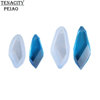 

Silicone Mold Resin Necklace Epoxy Stone Pendant DIY Handmade Jewelry Gem Mold Rhoming Mold for Pendant