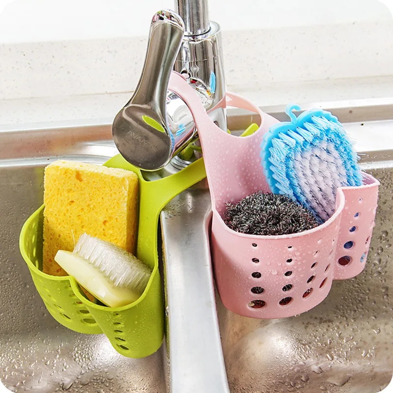 

Drain basket kitchen faucet hanging type adjustable storage bag sink storage hanging basket Kitchen gadgets and accessories
