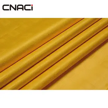 

CNACI Popular Yellow African Nigeria Fabric Top Quality Bazin Riche Fabric Guinea Brocade Soft Damask 10Yards/Bag With Perfume