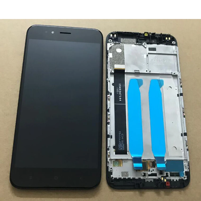 Najtaniej Xiao mi mi A1 mi A1 5X mi 5X szklany panel czujnika wyświetlacz LCD montaż digitizera ekranu dotykowego z wspornik 10 dotykowy i podświetlenie
